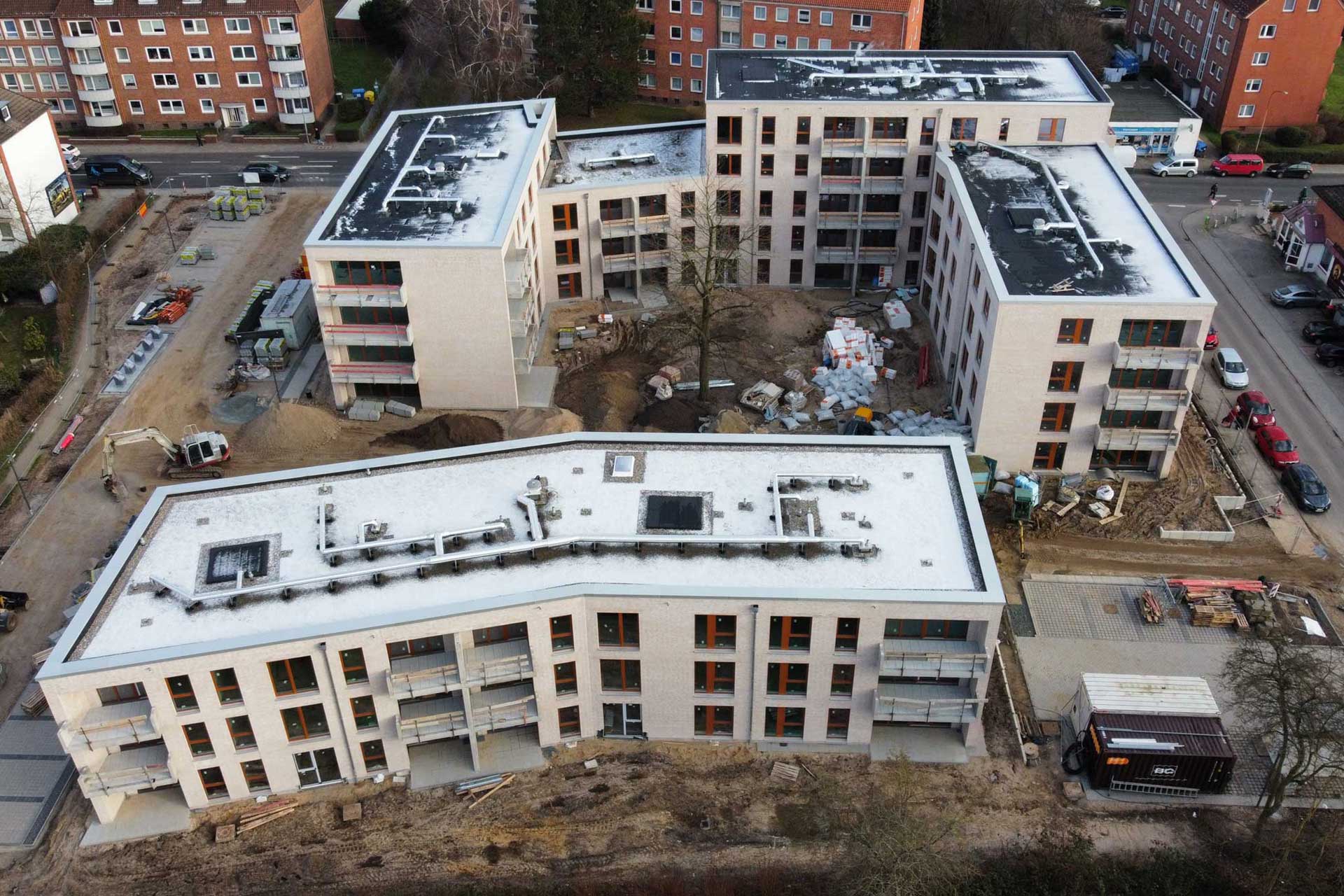 Fortschritt Bauprojekt Artlenburger Straße - Januar 2021
