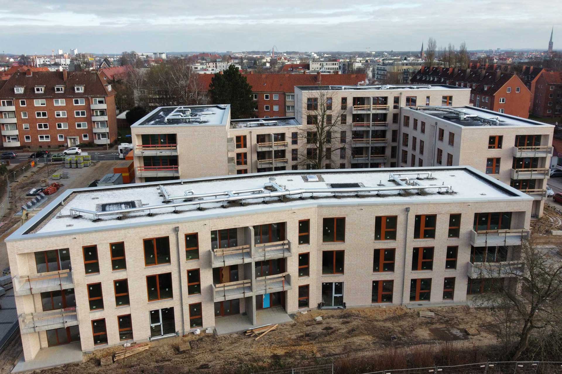 Fortschritt Bauprojekt Artlenburger Straße - Januar 2021