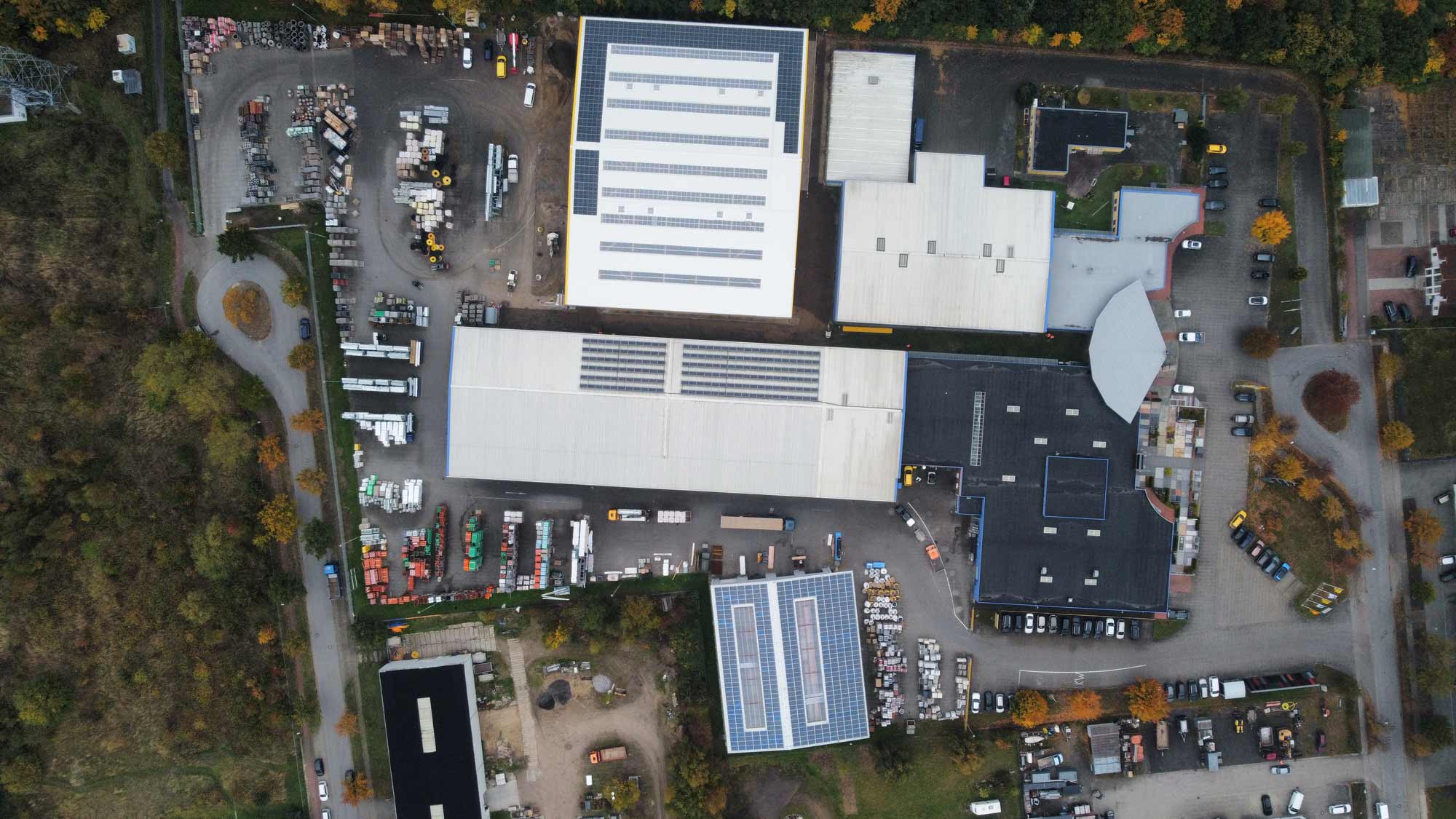 Neubau Baustofflagerhalle und Erweiterung Außenlagerfläche JACOB CEMENT Greifswald